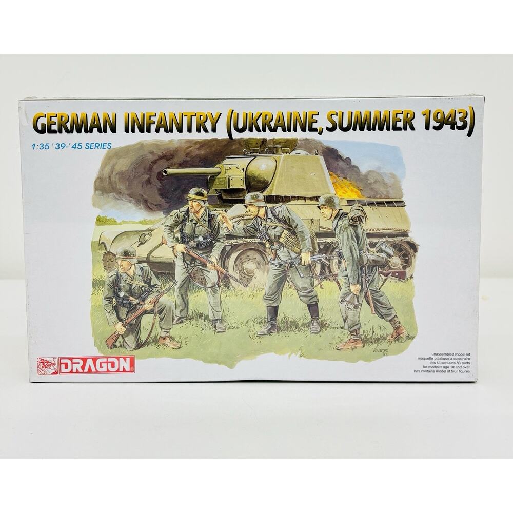 Dragon German Infantry Summer 1943 Ukraine 1:35 Plastic Model Kit 6153 Sealed